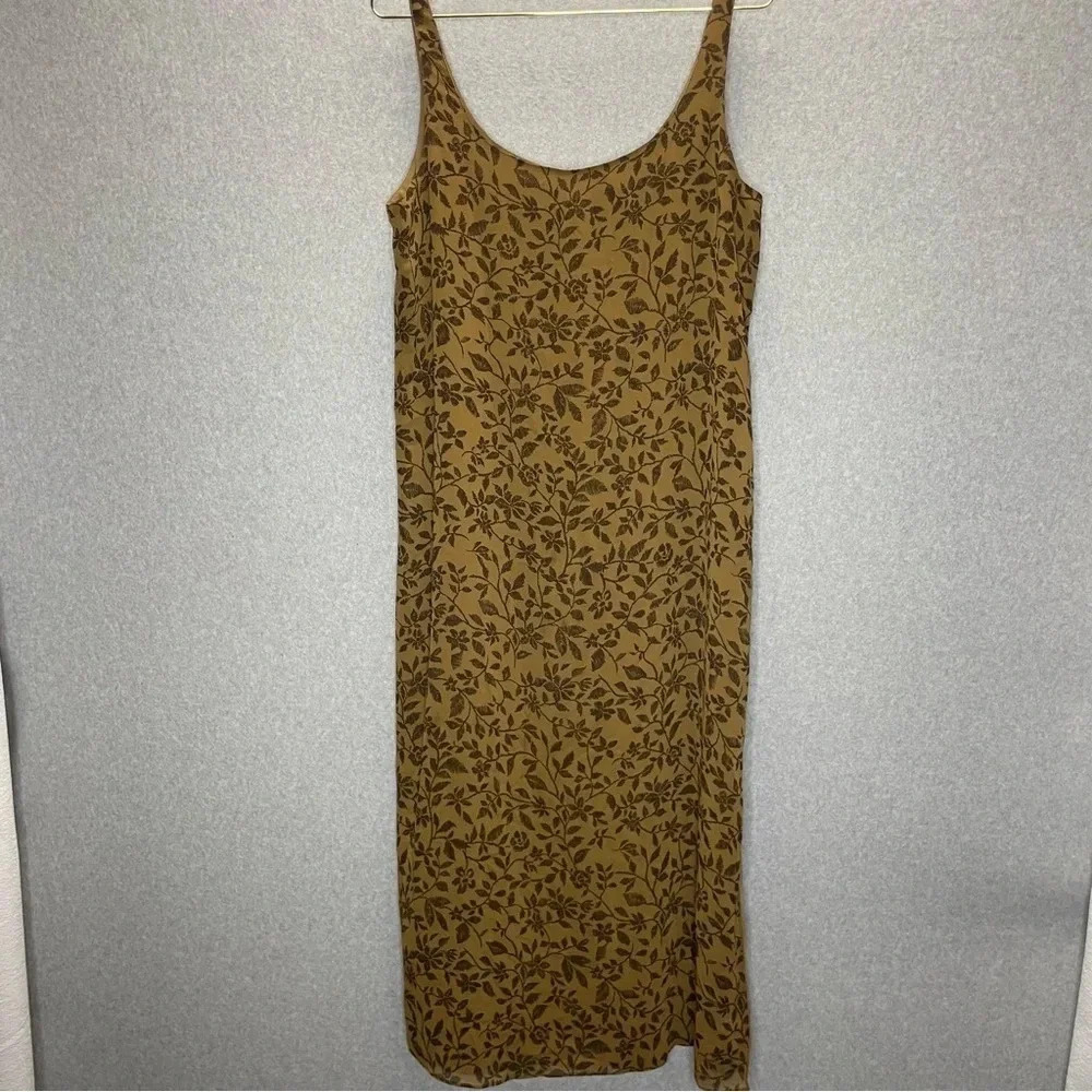 Emanuel Ungaro Liberte’ Floral Printed Side Slit Sleeveless Maxi Dress